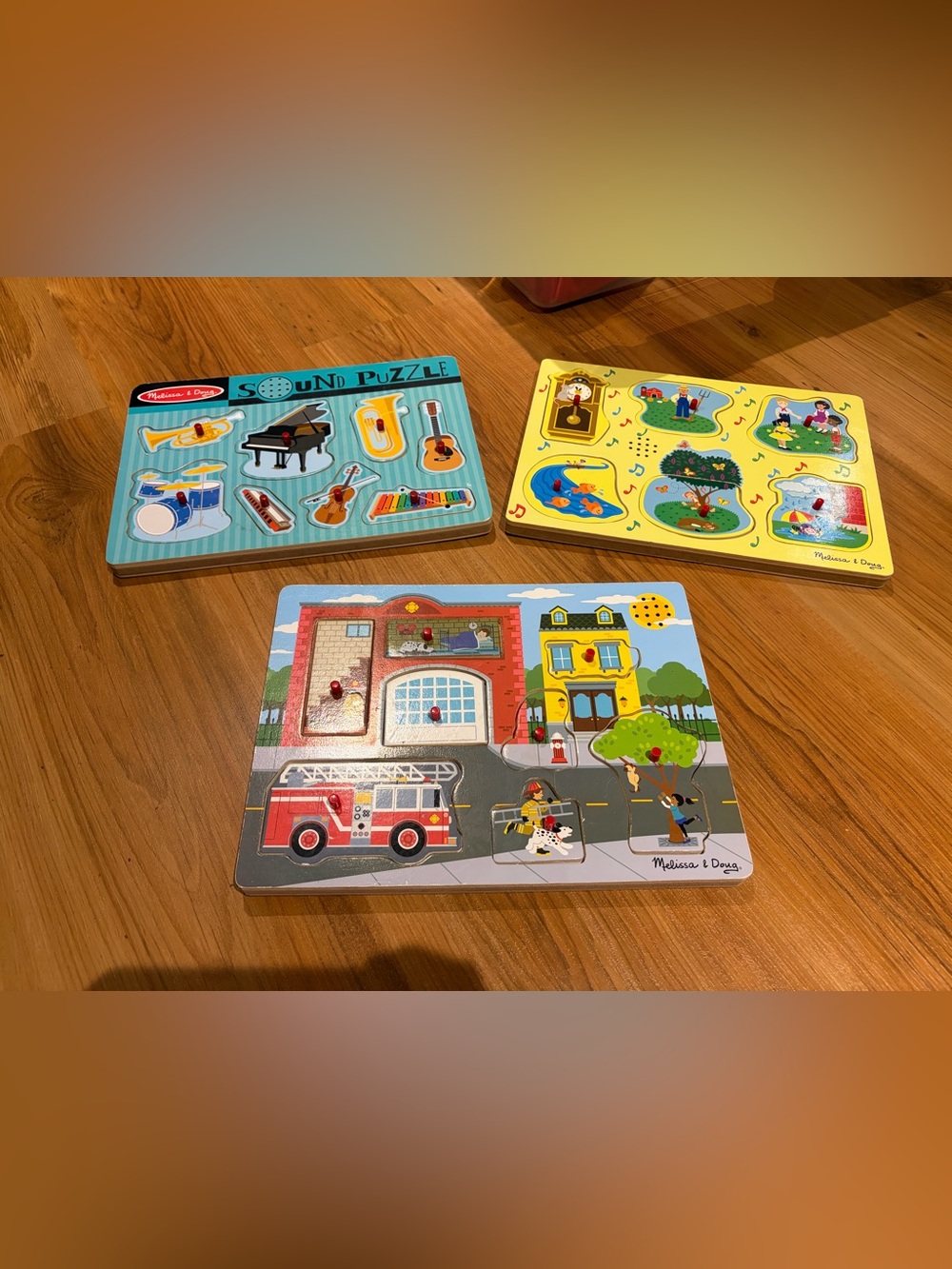 3 Melissa and Doug Sound Puzzles